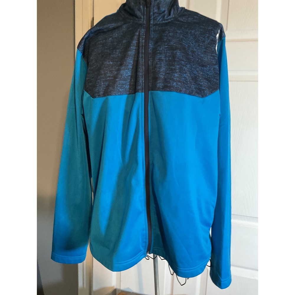 AND1 Mens Full Zip Track Jacket Blue Heathered Navy OKC Blue ANM17BZS01 Size M‎